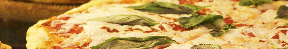 Eating Italian Pizza at Delizia 92 restaurant in New York, NY.